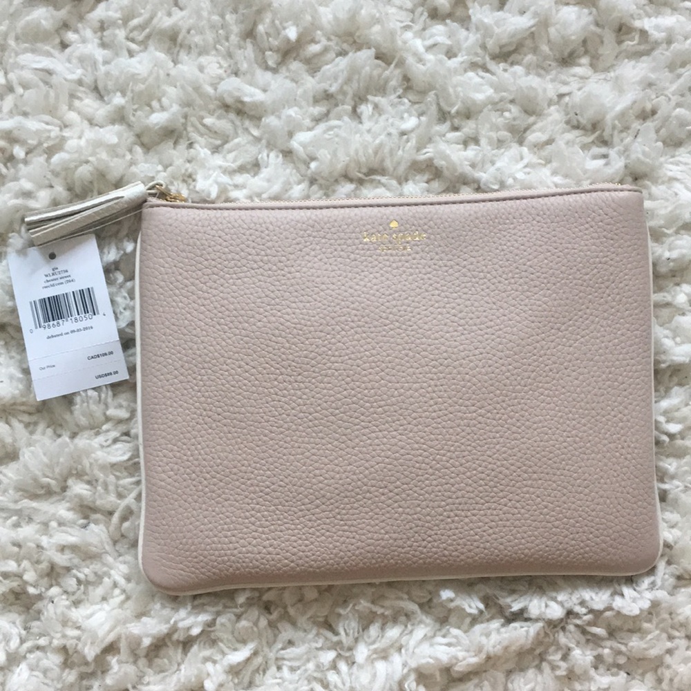 NEW Medium beige clutch